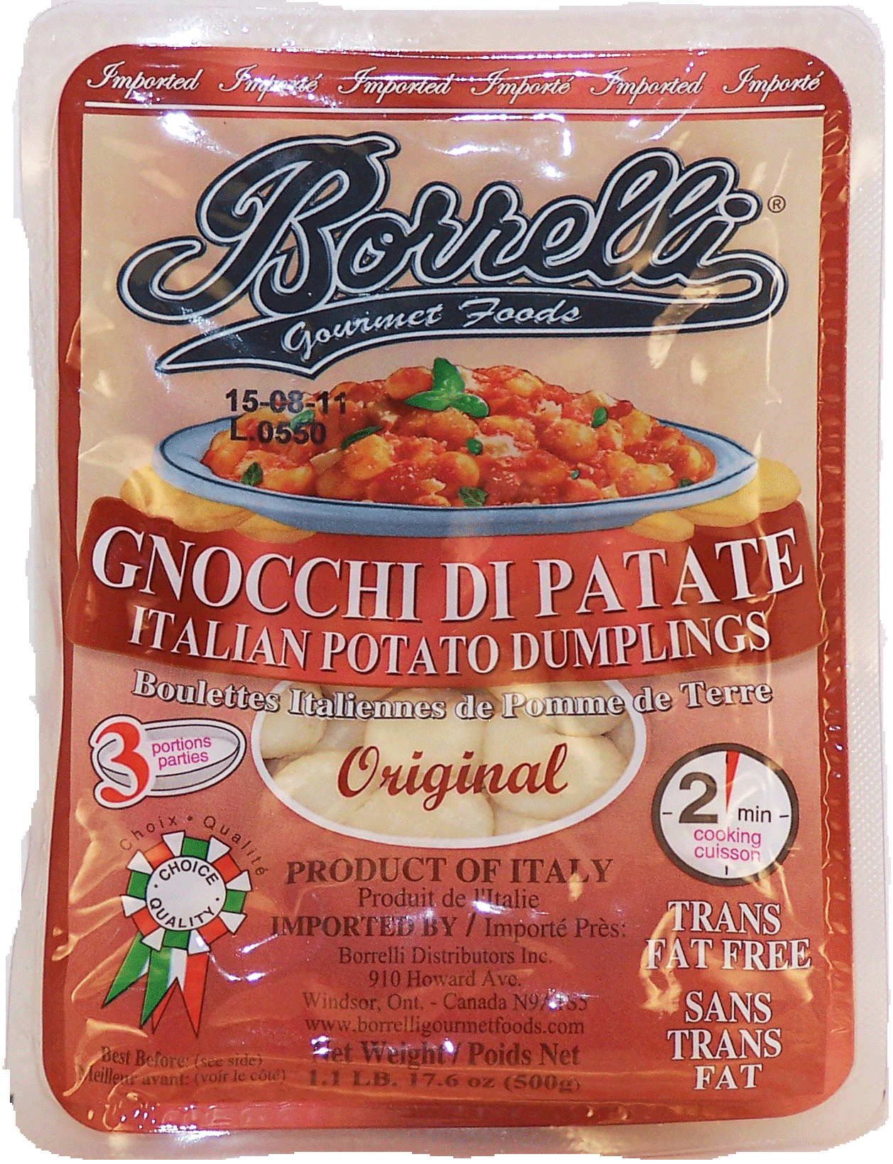 Borrelli Gourmet Foods gnocchi di patate potato Full-Size Picture